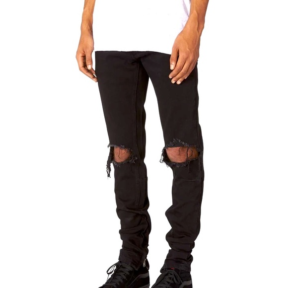 mnml black denim
